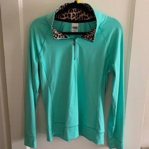 Pink brand, turquoise, quarter zip!